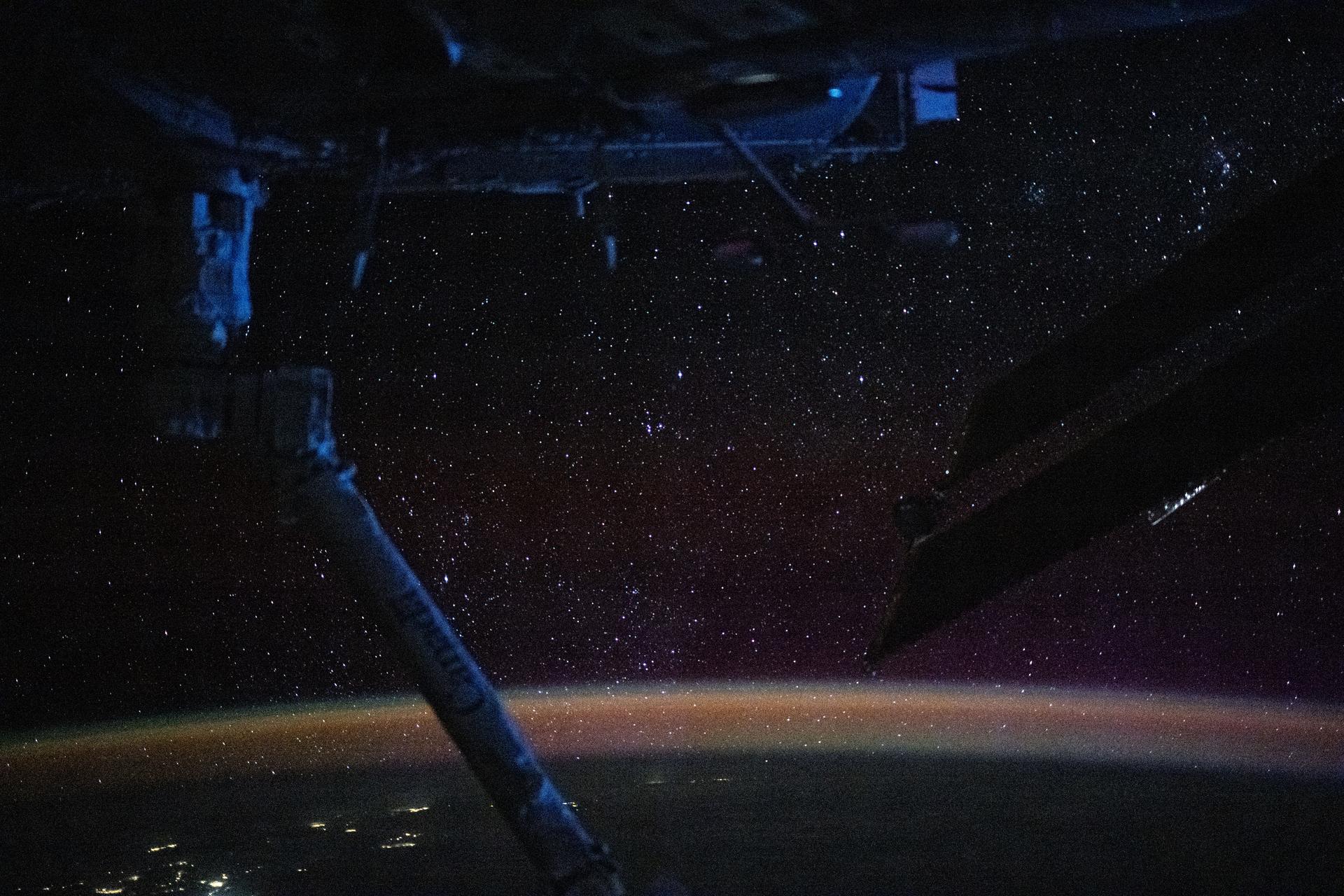 Campo de estrelas fotografado da Estação Espacial Internacional